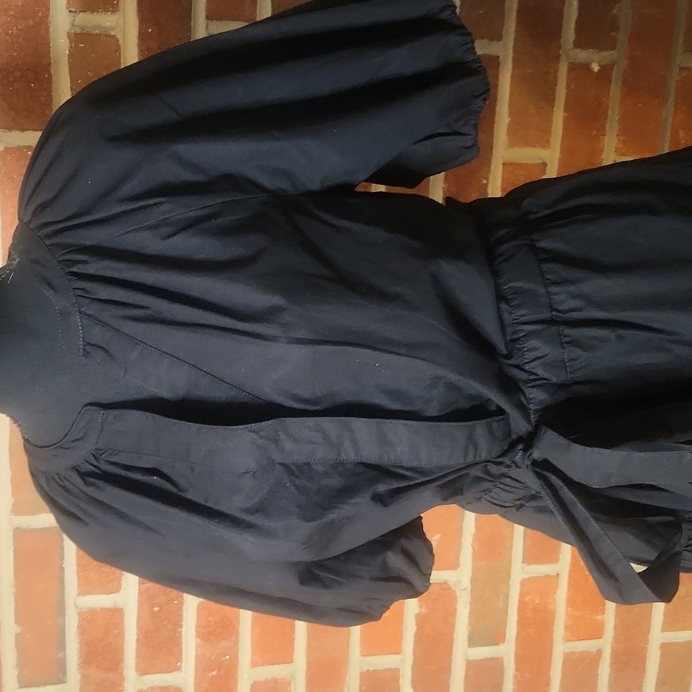 NWT Free Assembly Black Cotton Dress, Size Small - Picture 2 of 13